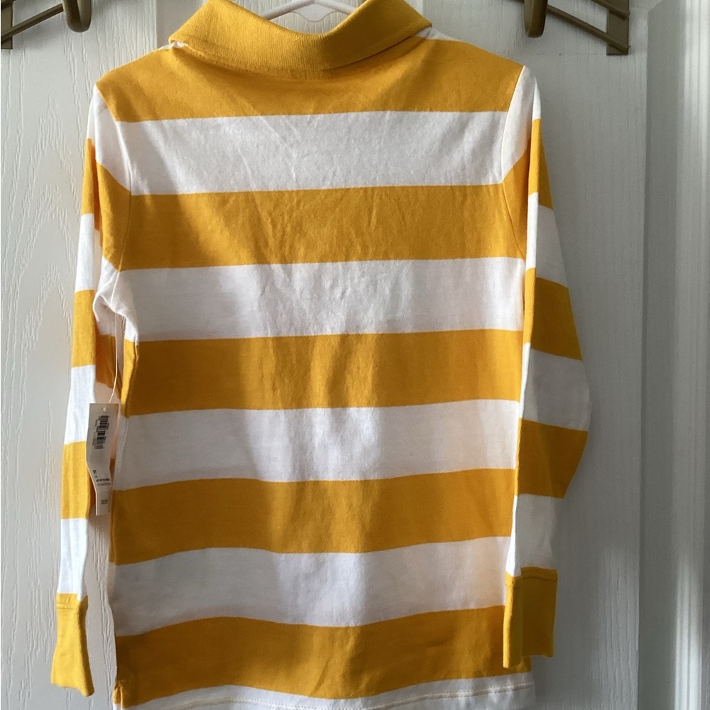 Old Navy Yellow and White Striped Shirt - Picture 2 of 5